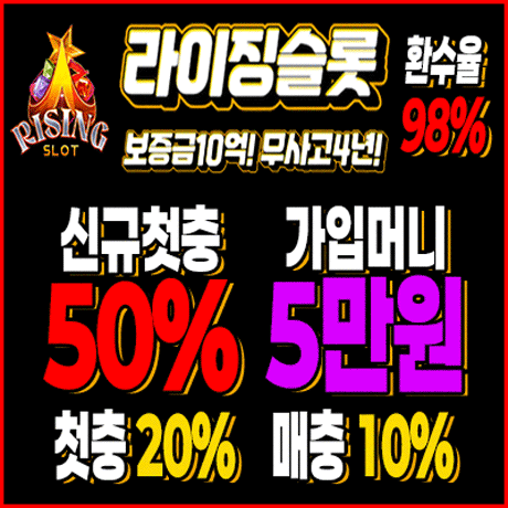 슬롯박스에 있는 라이징슬롯 이용해보신분?