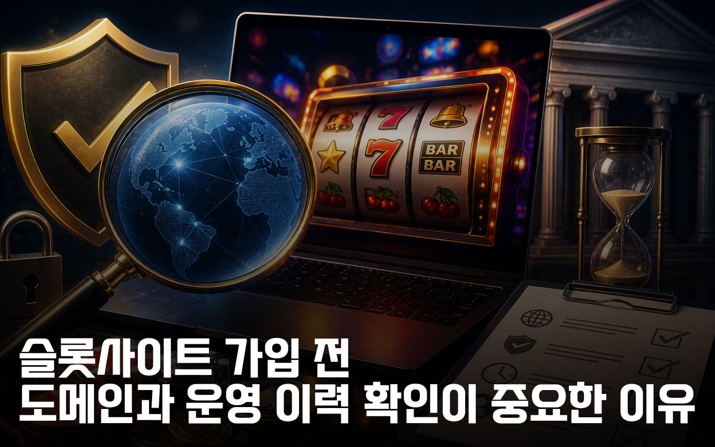 슬롯사이트 가입 전 도메인과 운영 이력 확인이 중요한 이유