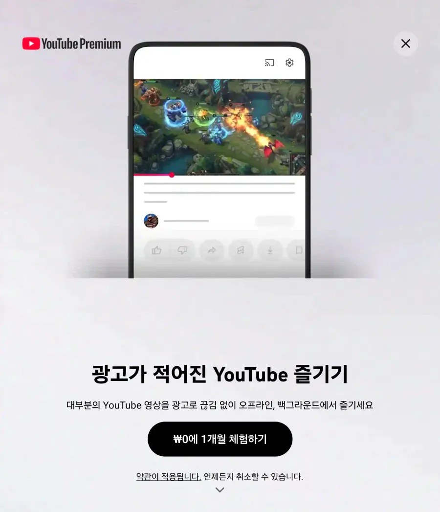 유튜브 프리미엄 결국 광고 도입할려는듯 ㅋㅋ